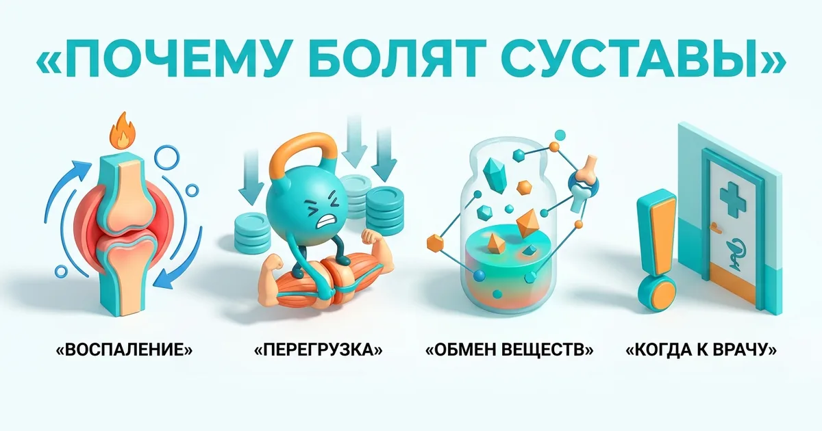 Боль в суставах: причины, характер боли и когда нужен врач