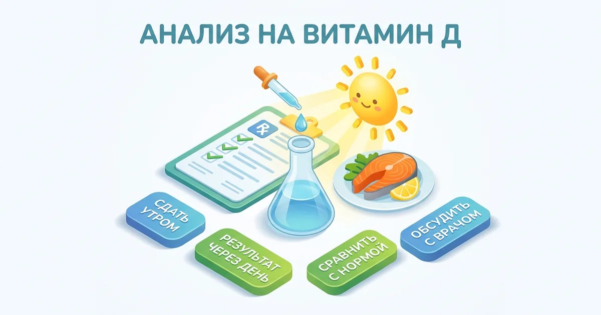 Витамин D: анализ — как сдать и что показывает результат